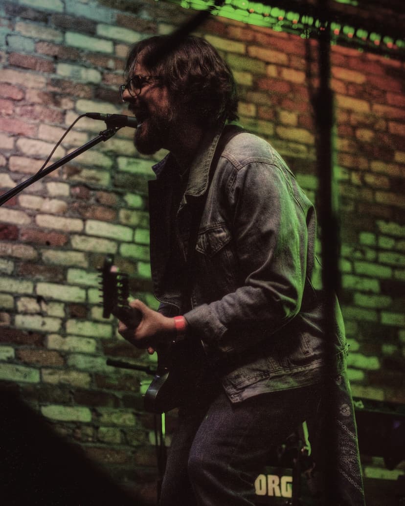 Sean Anthony Sullivan interacting with the crowd at Mac's Bar in Lansing, Michigan.